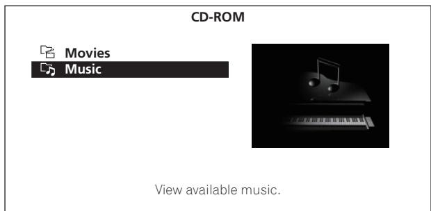 PIONEER LX01BD - Sélectionnez Music. - 1