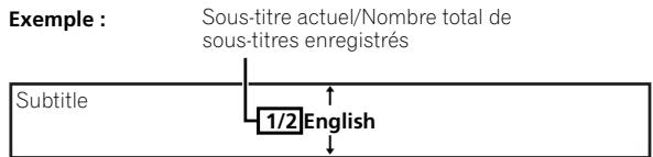 PIONEER LX01BD - Changement des sous-titres - 3