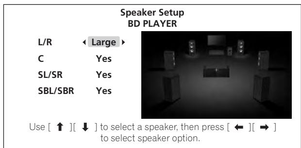 PIONEER LX01BD - Sélectionnez l'enceinte et changez son réglage. - 2