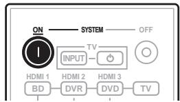 PIONEER LX01BD - Mettez le système sous tension. - 1