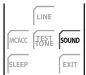 PIONEER LX01BD - Appuyez sur SOUND pour ouvrir le menu son. - 1