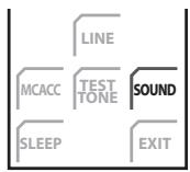 PIONEER LX01BD - Appuyez sur SOUND pour ouvrir le menu son. - 1