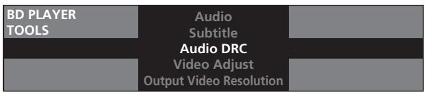 PIONEER LX01BD - Sélectionnez et validez Audio DRC. - 2