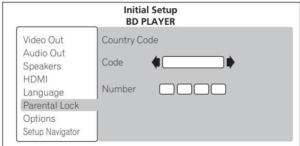 PIONEER LX01BD - Changez le code de pays/région. - 1
