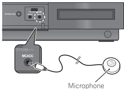 PIONEER LX03 - Raccordez le microphone sur la prise MCACC, située sur le panneau avant. - 1