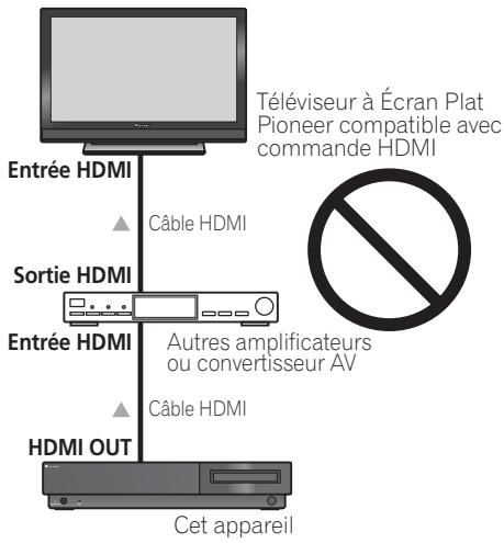 PIONEER LX03BD - Raccordements pour la commande HDMI - 3