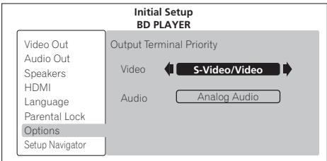 PIONEER LX03BD - Sélectionnez la prise devant restituer les signaux vidéo. - 1
