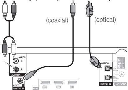 PIONEER LX03BD - Utilisation de cet appareil pour les sons de télévision - 2
