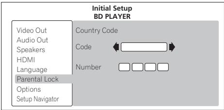 PIONEER LX03BD - Changez le code de pays/région. - 1
