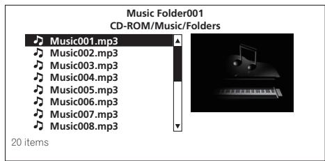 PIONEER LX03BD - ↓ Sélectionnez et validez le fichier que vous voulez lire. - 1