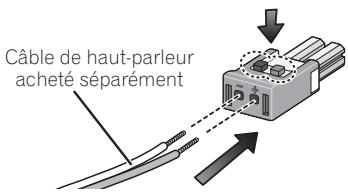 PIONEER LX03BD - Utilisation de vos propres câbles d'enceintes - 1