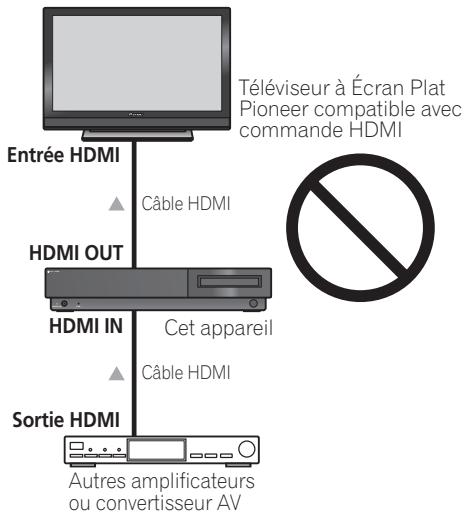 PIONEER LX03BD - Raccordements pour la commande HDMI - 4