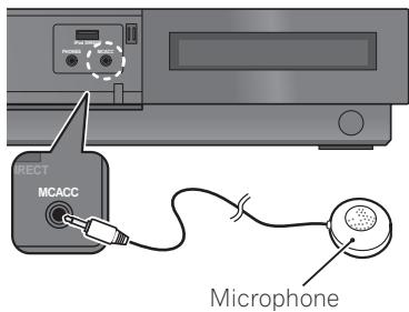 PIONEER LX03BD - Raccordez le microphone sur la prise MCACC, située sur le panneau avant. - 1