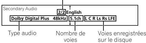 PIONEER LX03BD - Utilisez ↑/↓ pour sélectionner le - 1