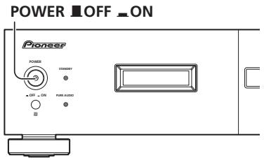 POWER OFF ON Pioneer POWER STANDARD OFF ON POWER AUDIO