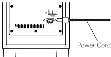 PIONEER S-11 - Connecting the power cord - 1