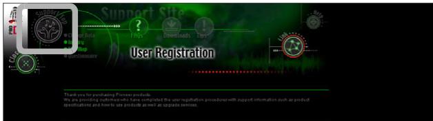 PIONEER SVJ-DL01 - Click [Support Top]. - 1