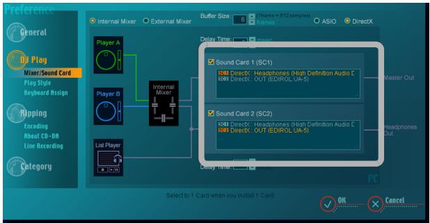 PIONEER SVJ-DL01 - Click the Sound Card you wish to select. - 1