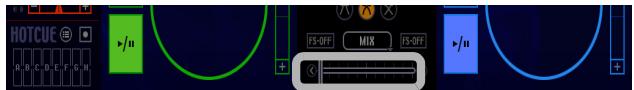 PIONEER SVJ-DL01 - Drag the slider of the [Cross Fader] to the player A side (left edge). - 1