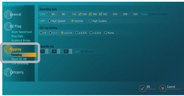 PIONEER SVJ-DL01 - Click [Encoding]. - 1
