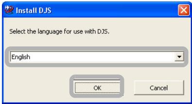 PIONEER SVJ-DL01 - Select [English] and click the [OK] button. - 1