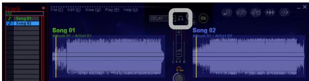 PIONEER SVJ-DL01 - Click the [Headphone Cue (Effects)] button and check it on your headphones. - 1