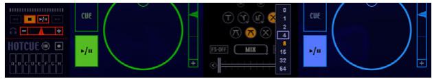 PIONEER SVJ-DL01 - Right click on top of the [Zip], [Echo] or the [Cross Fade] button and then click the mix beat (time). - 1