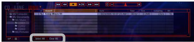 PIONEER SVJ-DL01 - Selecting or Clearing All Songs - 1