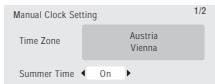 PIONEER SX-SW505HX (RCS-656HX) - Press then use the / buttons to select 'On' or 'Off' for summer time, then press ENTER. - 1