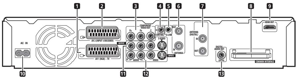 PIONEER SX-SW505HX (RCS-656HX) - Rear panel connections - 1