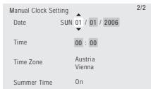 PIONEER SX-SW505HX (RCS-656HX) - Set the date (day/month/year) and time, then press ENTER to make all the settings. - 1