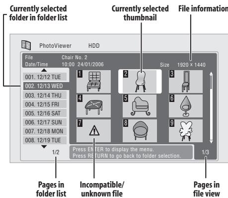 PIONEER SX-SW505HX (RCS-656HX) - Locating JPEG picture files - 4