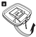 PIONEER SX-SW505HX (RCS-656HX) - Assemble the AM loop antenna. - 1