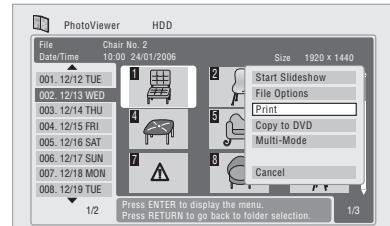 PIONEER SX-SW505HX (RCS-656HX) - Select 'Print' from the menu. - 2