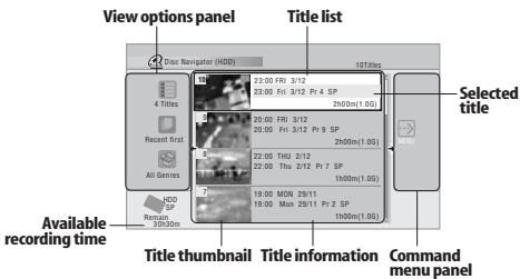PIONEER SX-SW505HX (RCS-656HX) - DISNAVIGATOR Display the Disc Navigator screen. - 1
