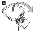 PIONEER SX-SW505HX (RCS-656HX) - Assemble the AM loop antenna. - 2