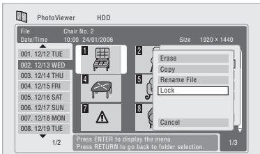 PIONEER SX-SW505HX (RCS-656HX) - Select the file(s) you want to lock (or - 1