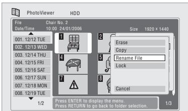 PIONEER SX-SW505HX (RCS-656HX) - Naming files and folders - 1