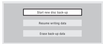PIONEER SX-SW505HX (RCS-656HX) - HOME MENU Select 'Copy', then 'Disc backup' from the Home Menu. - 2