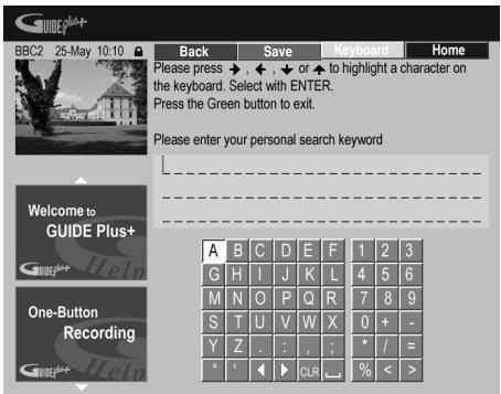 PIONEER SX-SW505HX (RCS-656HX) - To add a keyword to your profile, highlight 'Keywords' and press the YELLOW Action button. - 1