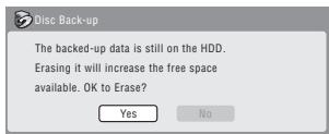 PIONEER SX-SW505HX (RCS-656HX) - If you don't need to keep the backup data on the HDD, you can delete it now. - 1