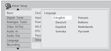 PIONEER SX-SW505HX (RCS-656HX) - Choose a language (then press ENTER). - 1