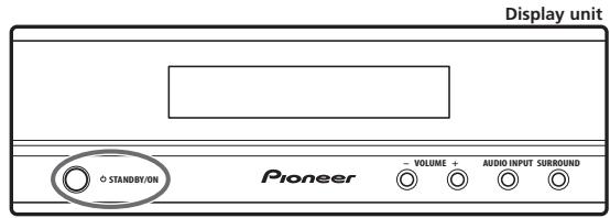PIONEER SX-SW505HX (RCS-656HX) - Switching on - 2