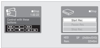 PIONEER SX-SW505HX (RCS-656HX) - Find the place on the camcorder tape that you want to start recording from. - 2