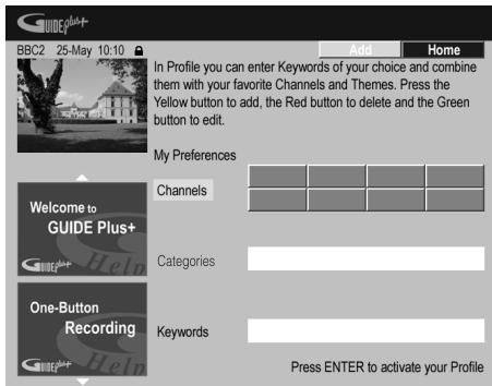 PIONEER SX-SW505HX (RCS-656HX) - Setting up a profile - 1