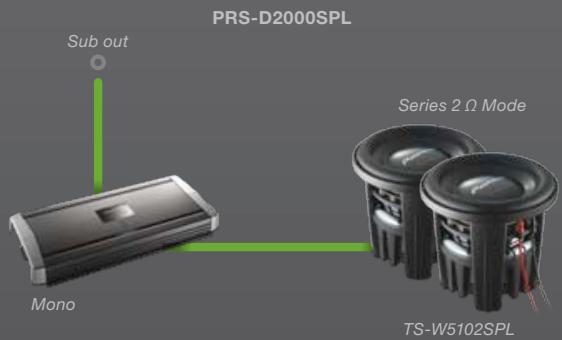 PIONEER TS-876 - AMPLIFIER/SUBWOOFER CONFIGURATION EXAMPLES - 1