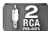 PIONEER TS-876 - RCA pre-outs (1, 2, 3) - 2