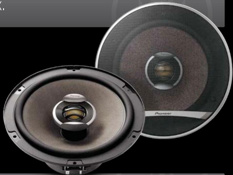 PIONEER TS-876 - ROCK-SOLID SPEAKER CONES - 10