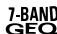 PIONEER TS-CX7 - 7-BAND GRAPHIC EQUALISER (GEO) - 1