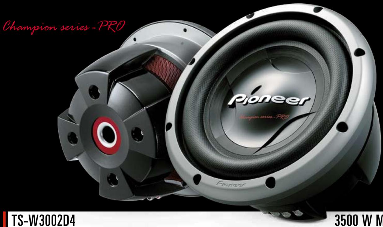 PIONEER TS-W308D2 - COMPETITION-GRADE SPL SUBS - 1
